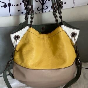 orYANY Yellow and Tan Shoulder Bag